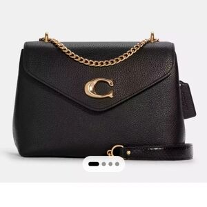 Coach Tammie Black Leather Crossbody Bag